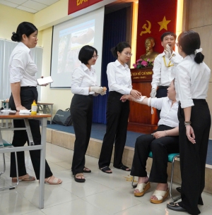 Hoạt động huấn luyện sơ cấp cứu cho BQL KCN